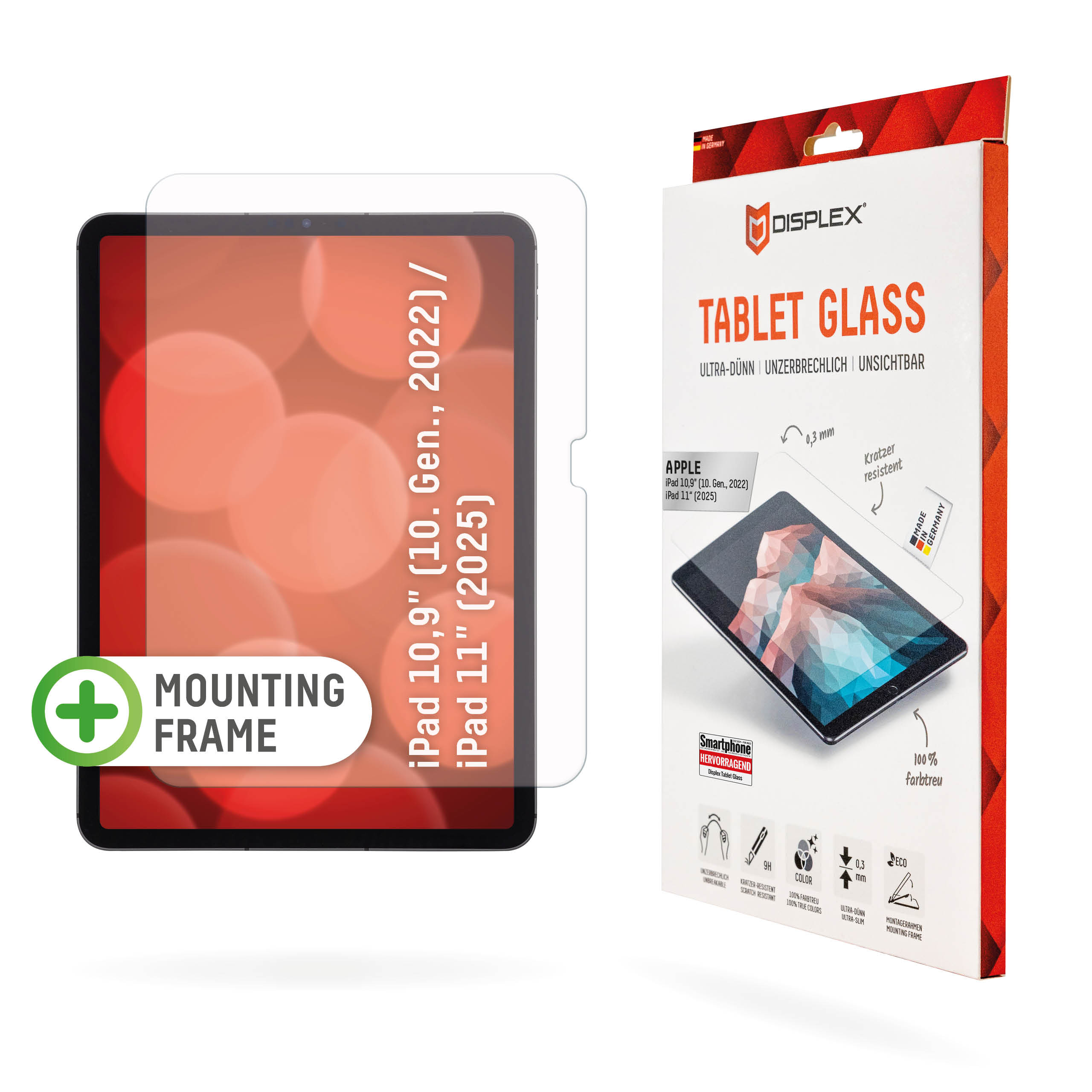 Displex Tablet Glass (9H) für Apple iPad A16